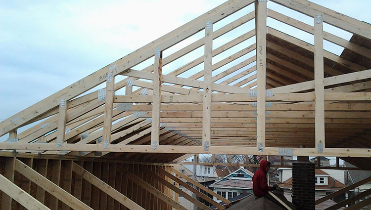 Room addition in progress